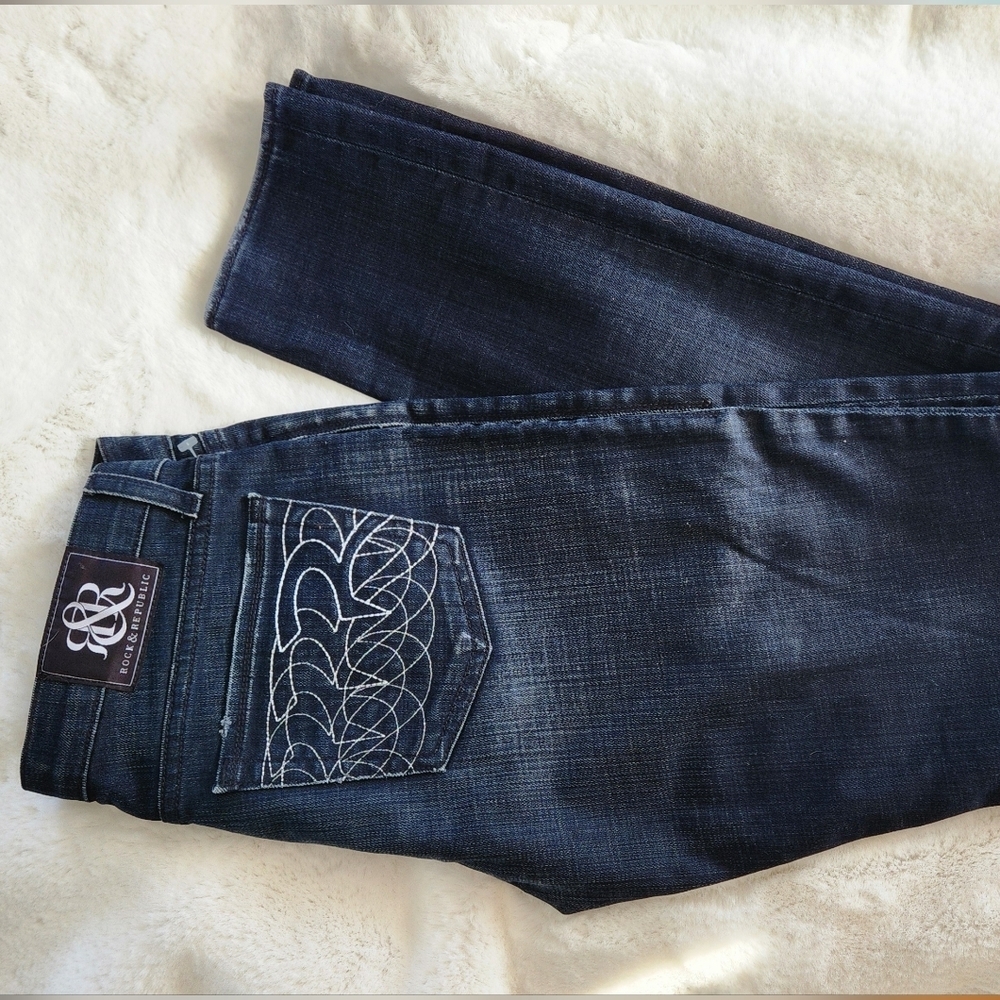 NWOT Rock & Republic dark jeans - Size 27
